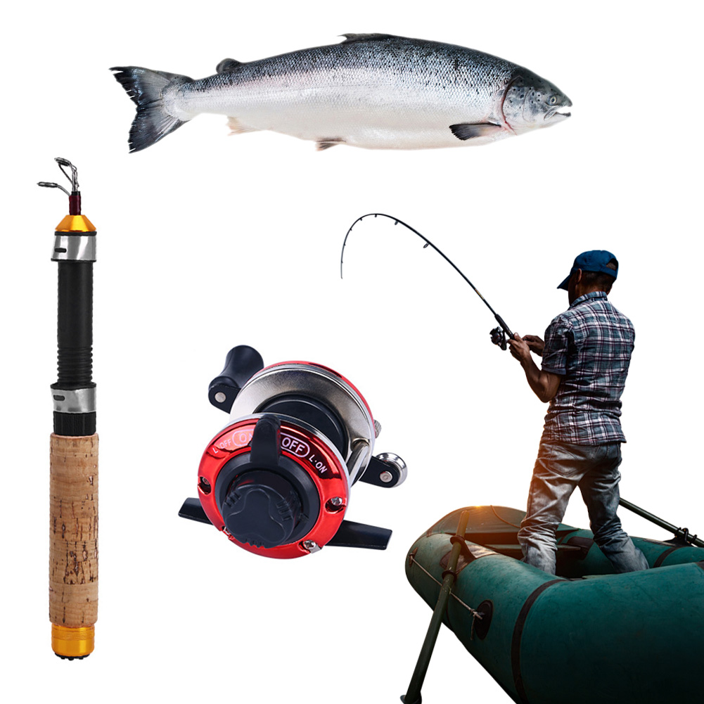 Ice Fishing Reel - Fishing Pole Set Carbon Fiber Ice