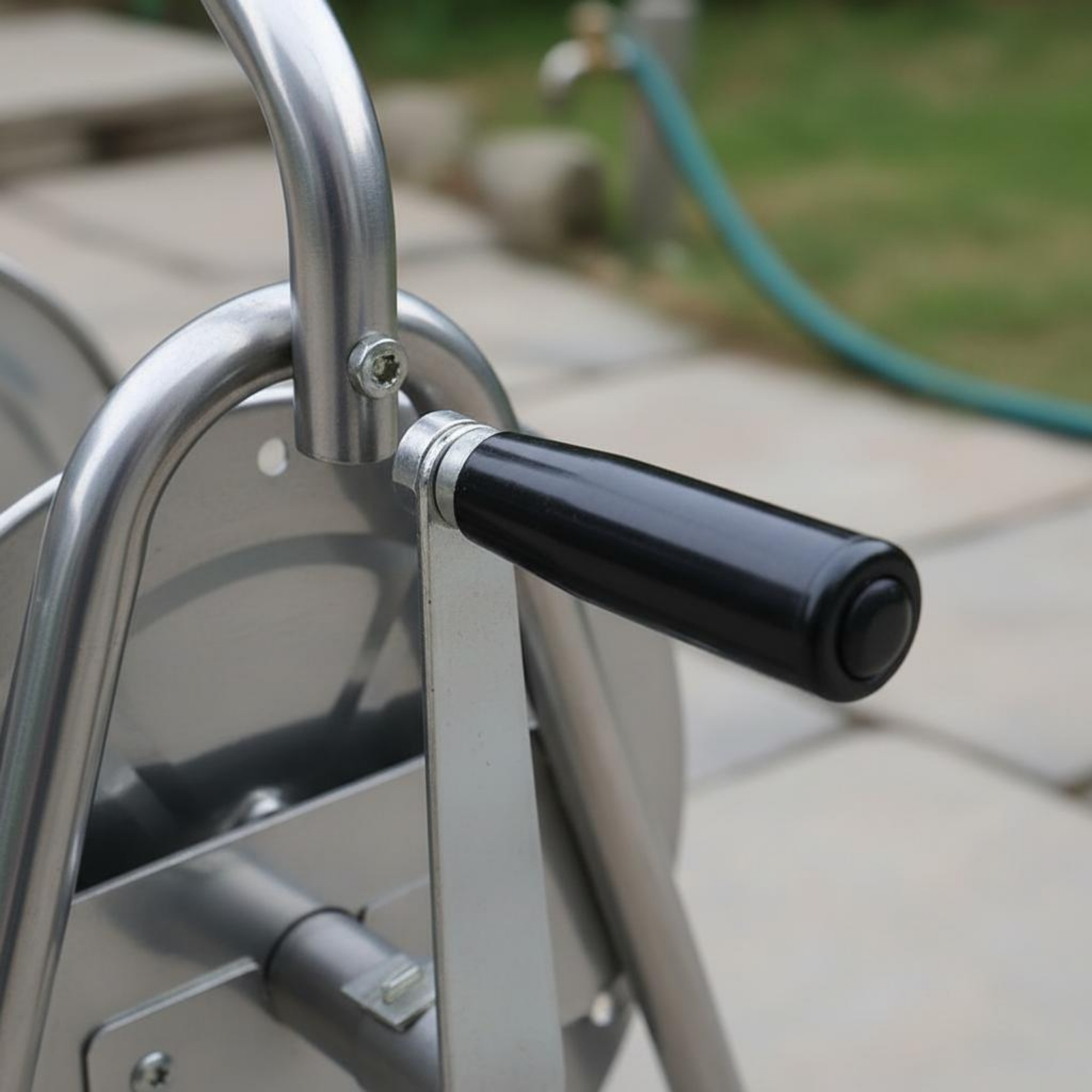 Reel Handle - Metal Hose Reel Heavy Duty Garden