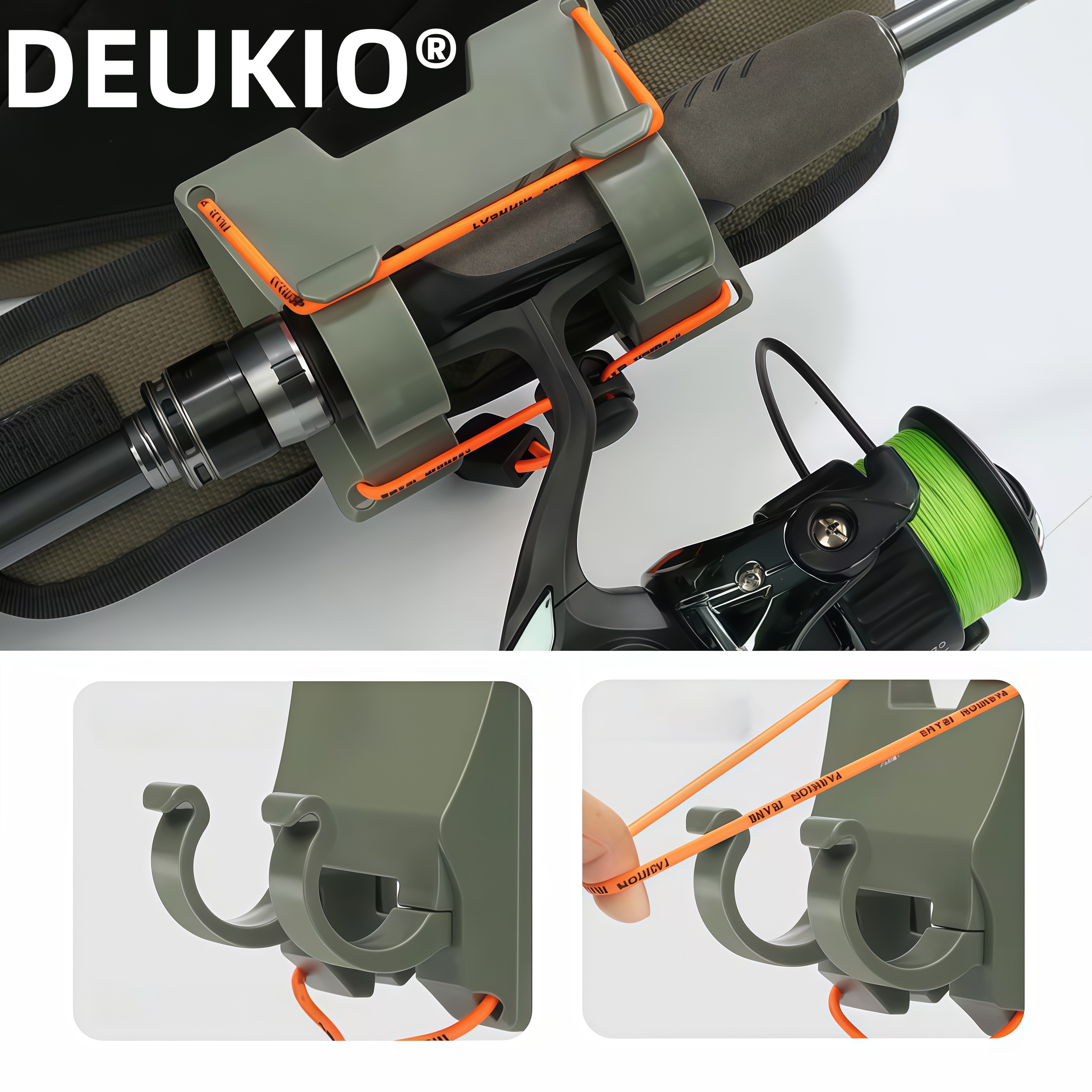 Fly Reel - DEUKIO Outdoor Belt Clip Rod Holder