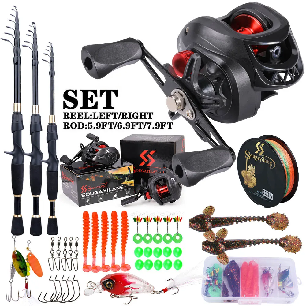 Spincast Reel - Sougayilang Fishing Rod and Reel Full