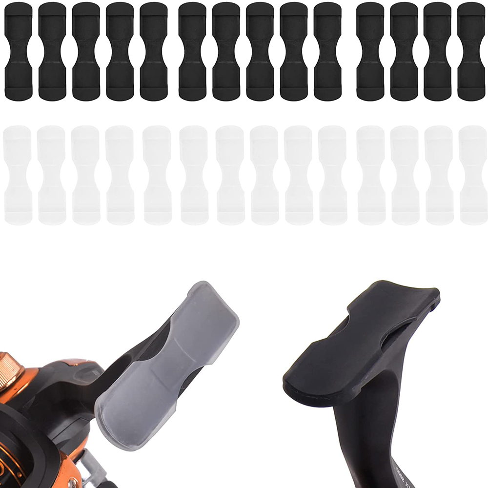 Spincast Reel - 40/100Pcs Rubber Fishing reel Protection base