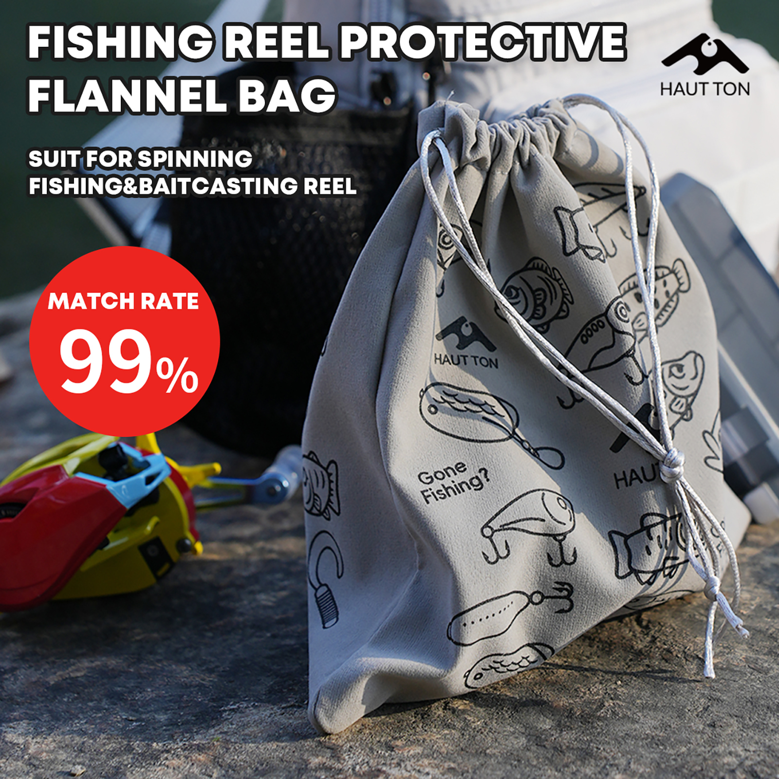 Spincast Reel - HAUT TON Fishing Reel Protective Storage