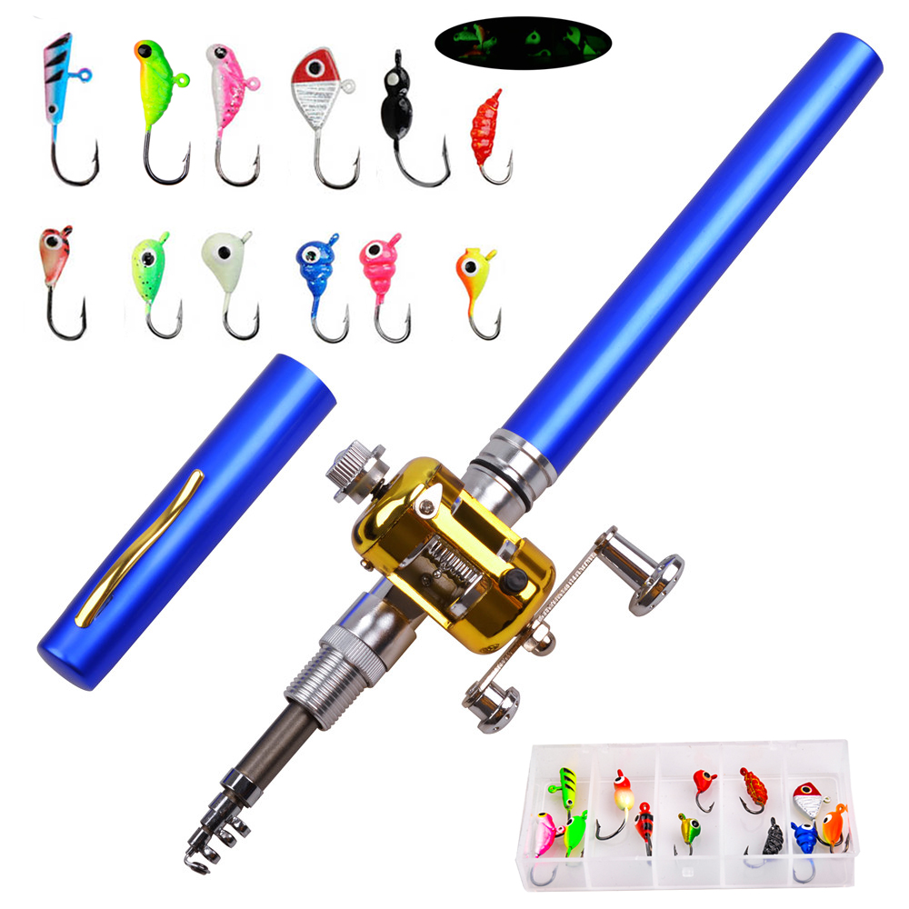 Ice Fishing Reel - Mini ice fishing rod Combo with
