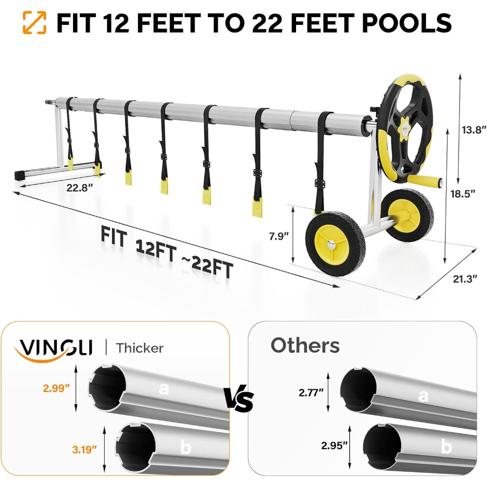 VINGLI 21FT Upgrade Aluminum S – Reel Cover Bewertung und Preis
