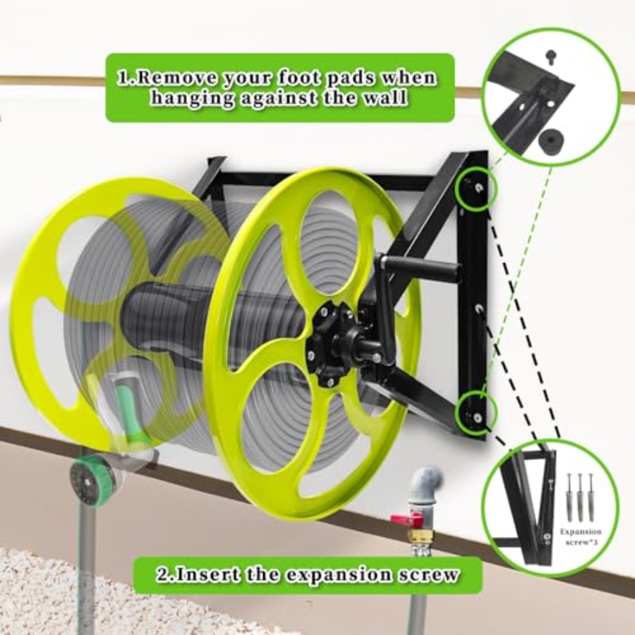 Stainless Steel Garden Hose Re – Reel Handle Bewertung und Preis