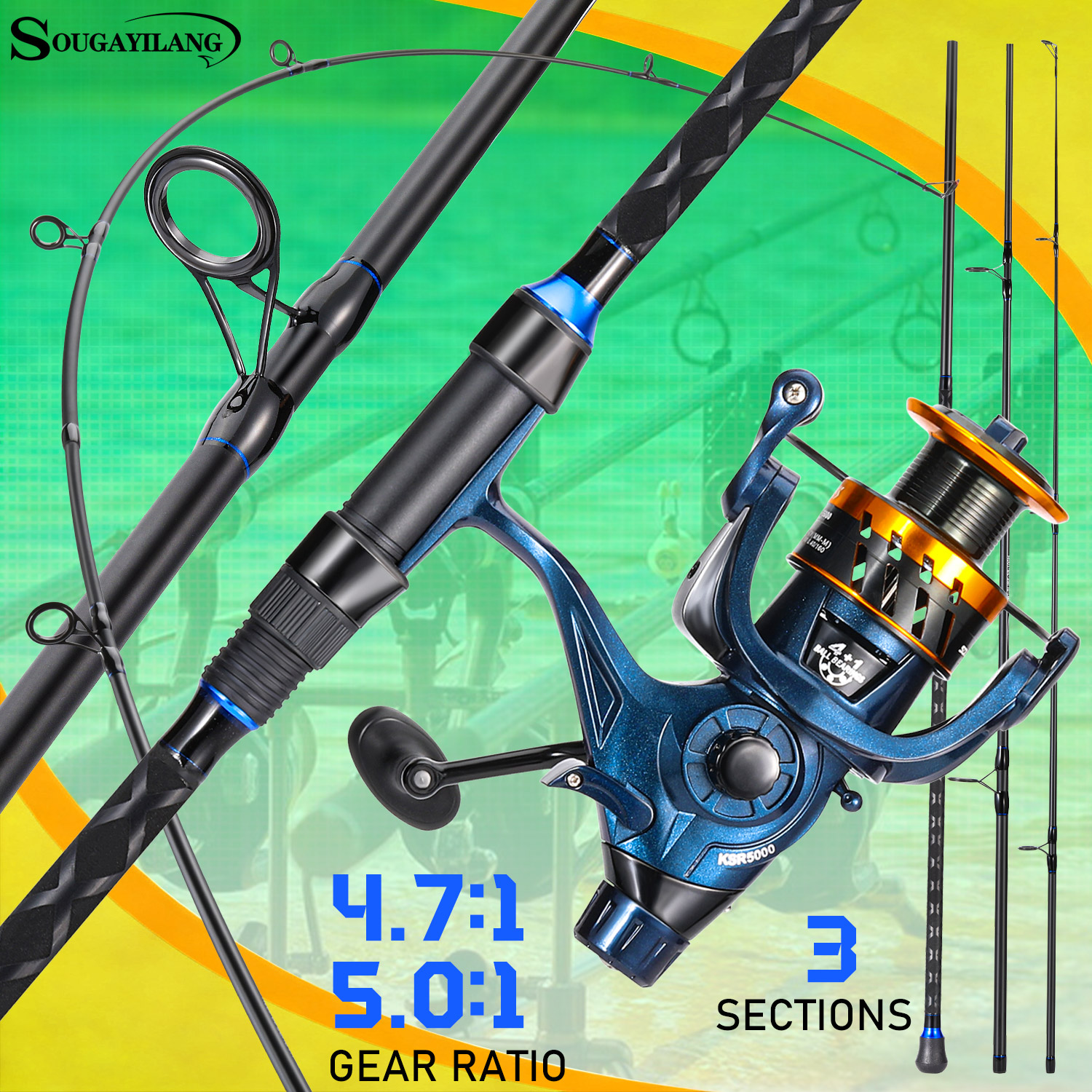 Sougayilang 3 Sections Surf Fi – Surf Reel Bewertung und Preis