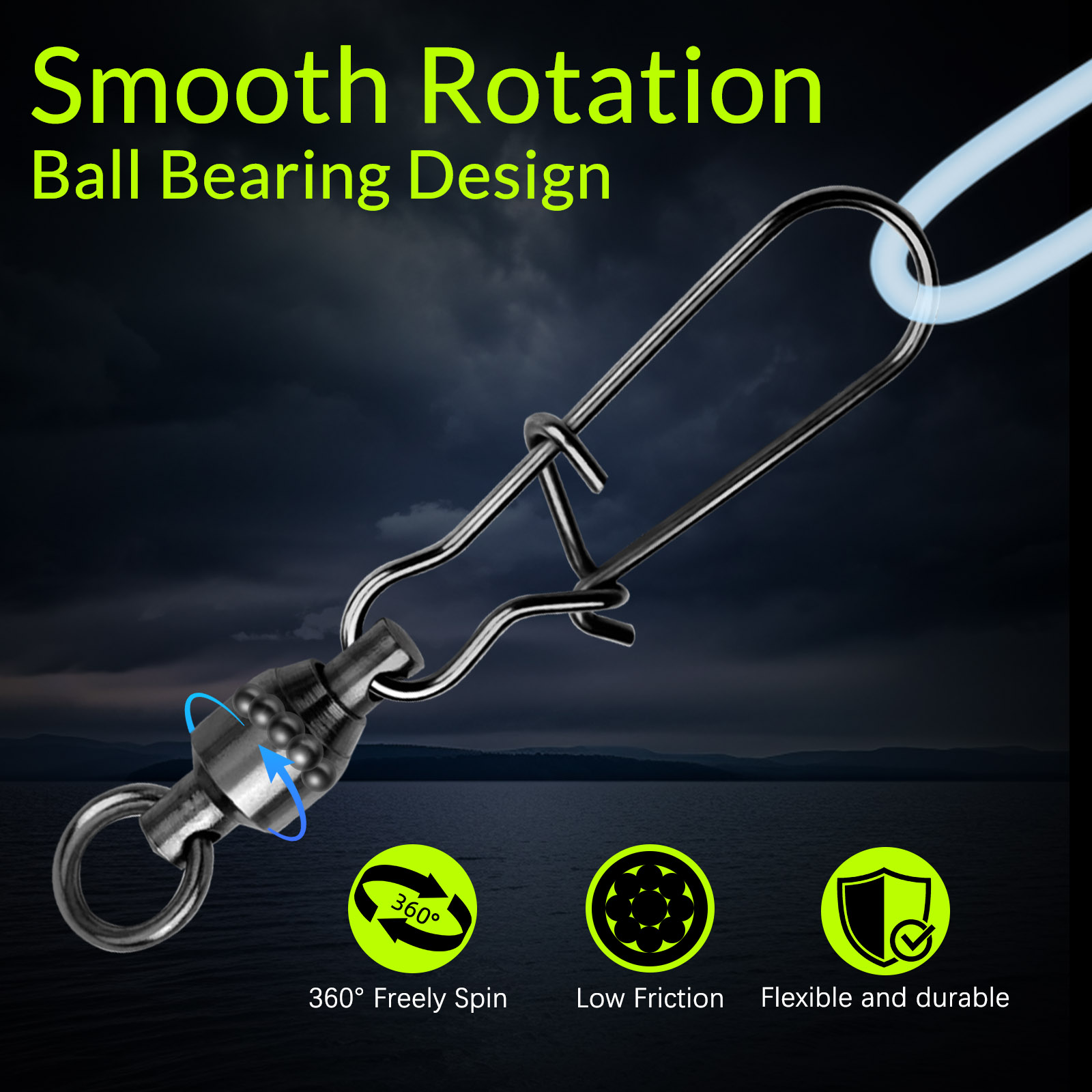 9KM 10PCS Ball Bearing Swivel  – Baitcasting Reel Bewertung und Preis