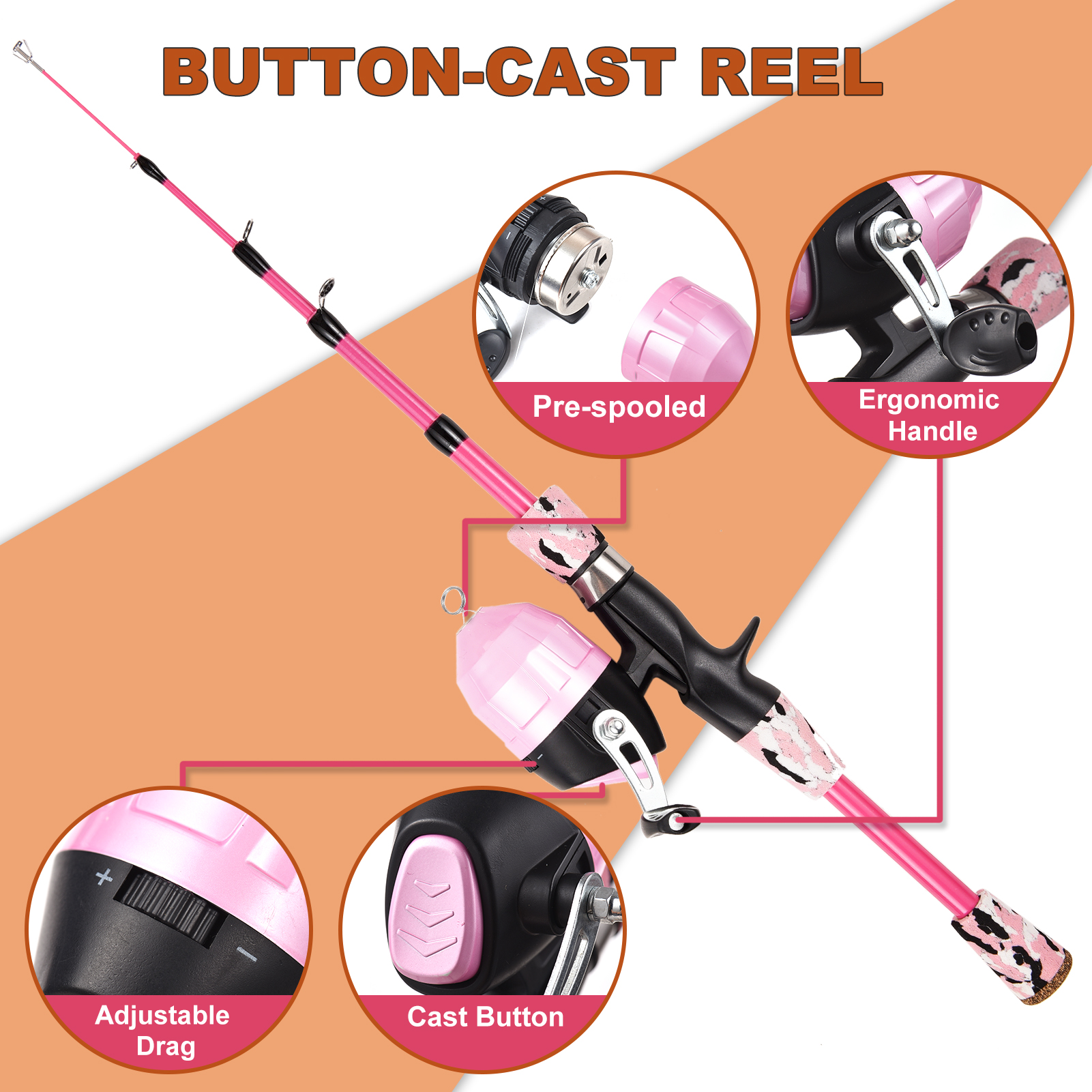 Kids Fishing Rod and Reel Comb – Spincast Reel Bewertung und Preis
