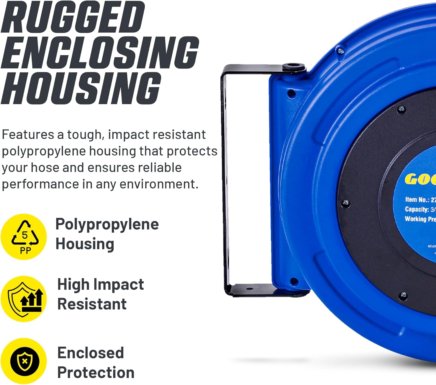Retractable Air Hose Reel 3/8