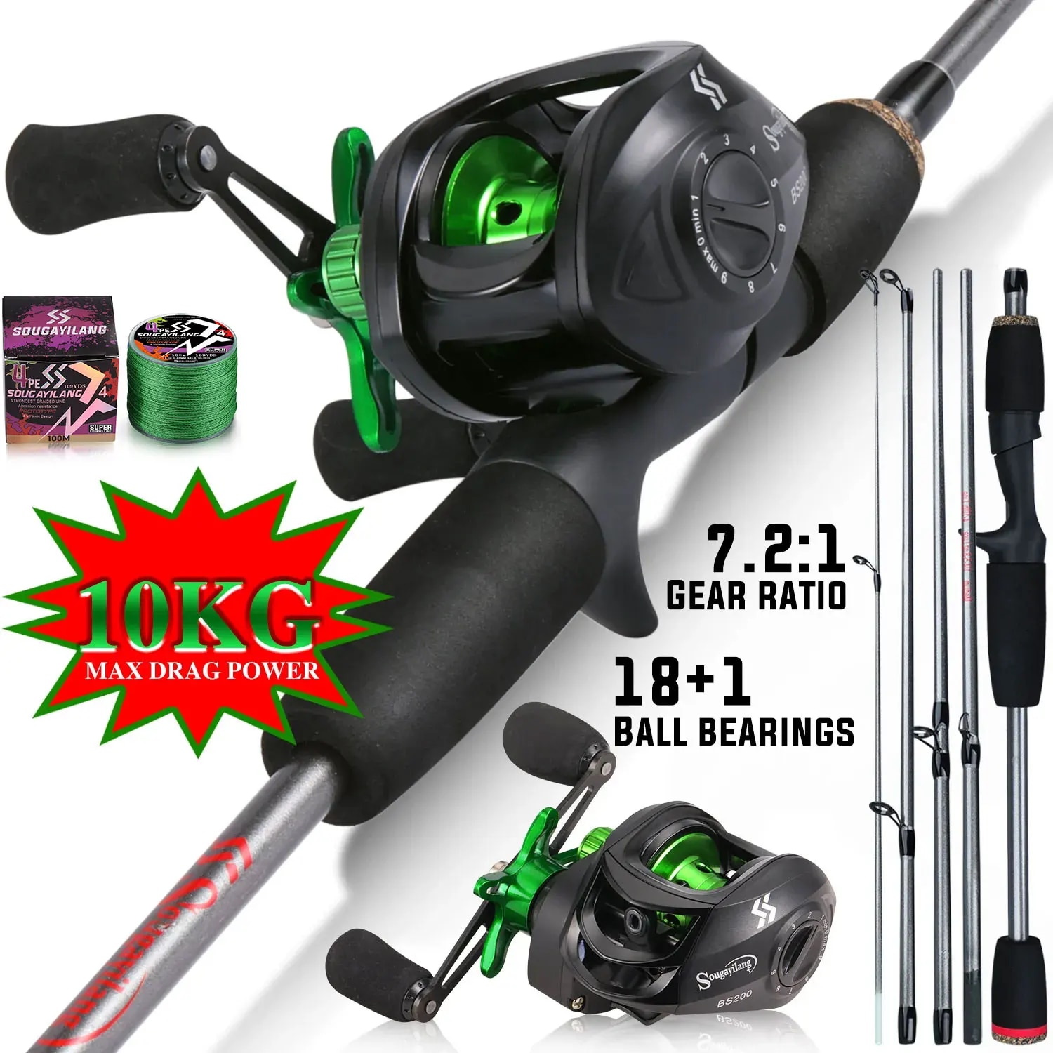 Sougayilang Fishing Rod Combo  – Spincast Reel Bewertung und Preis