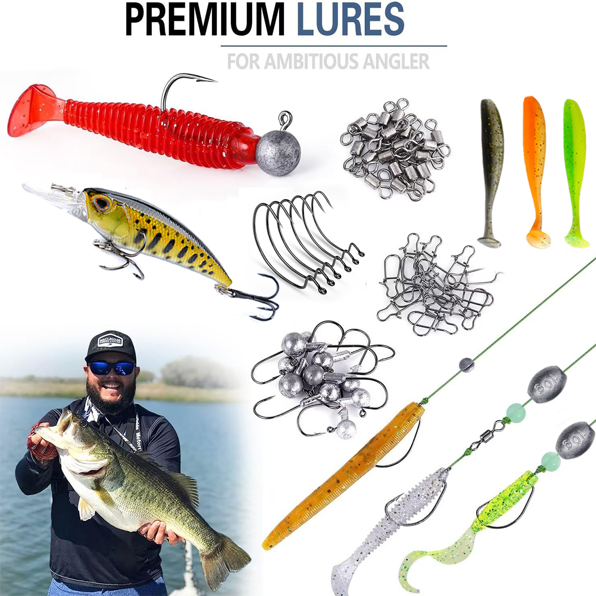 Fishing Pole Set Full Kits Wit – Spincast Reel Bewertung und Preis