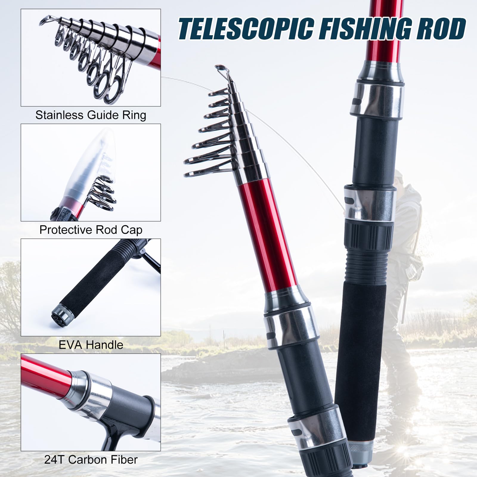 Goture 2Pcs Fishing Rod and 2P – Reel Bag Bewertung und Preis