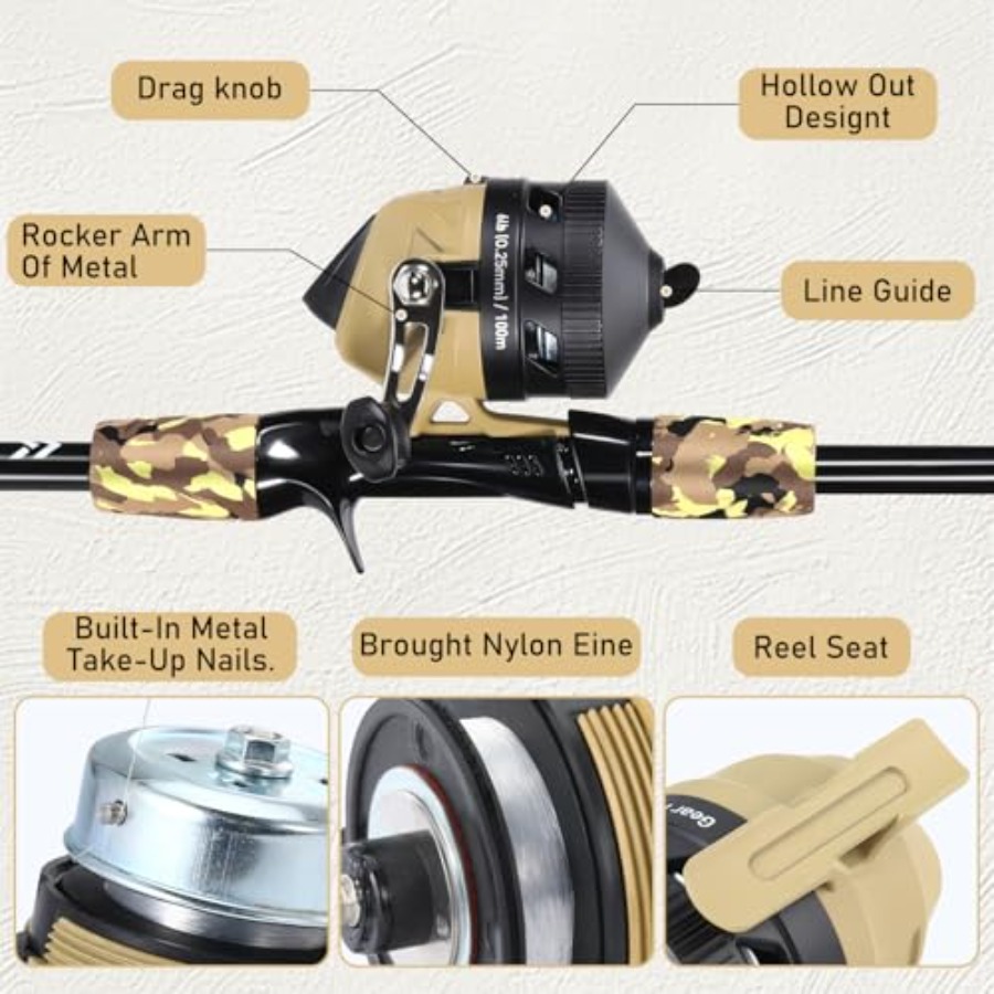 Fishing Rod and Reel Combo, Li – Spincast Reel Bewertung und Preis